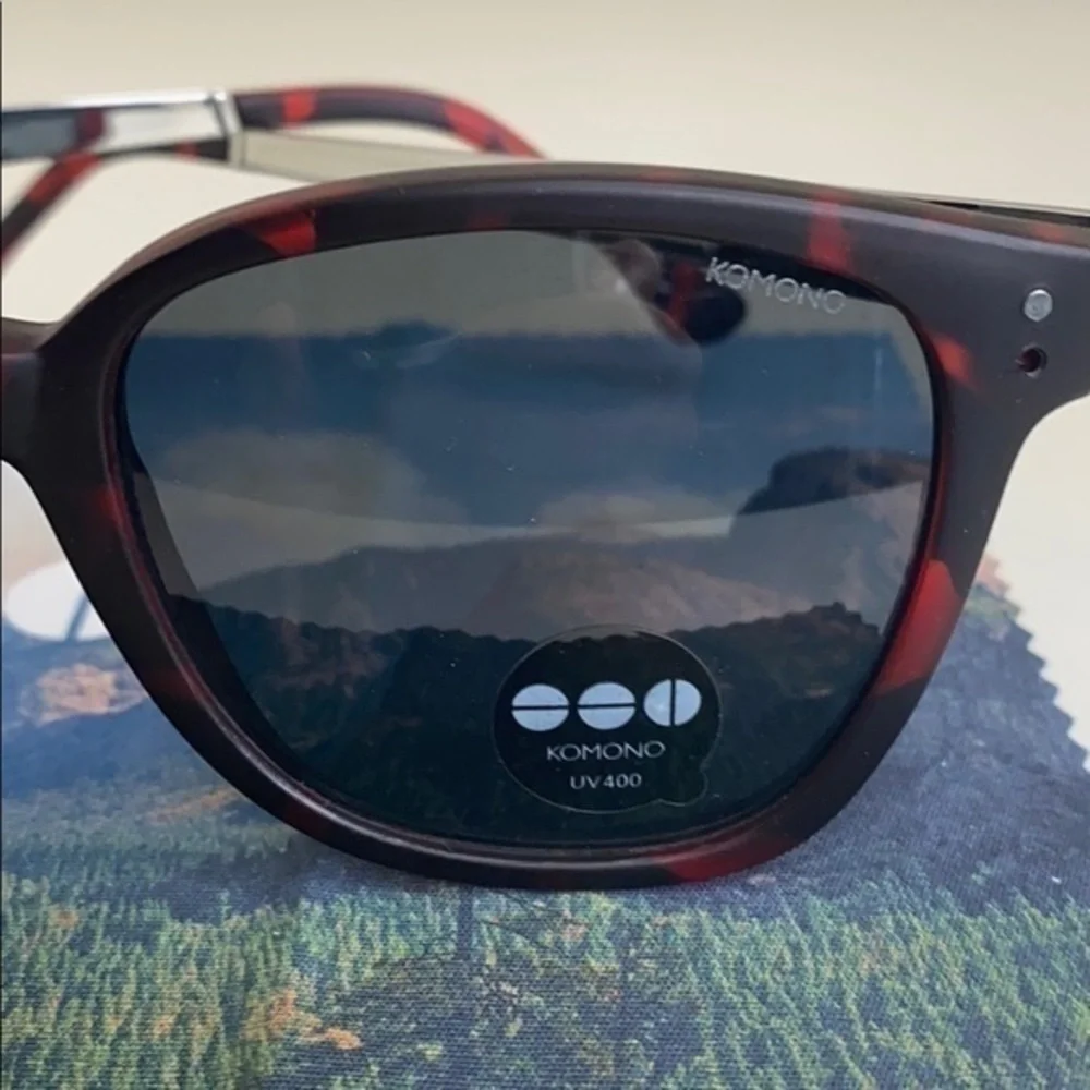Komono New Renee Tortoise/Silver Sunglasses